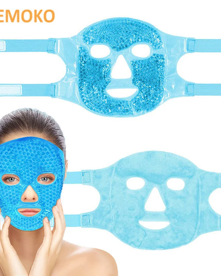 Ice Hot Cold Eye Mask Facial Mask Hot Cold Compress Pack Gel Beads Cold Ice Pack Face Eye Mask Compress Sleeping SPA Beauty Care