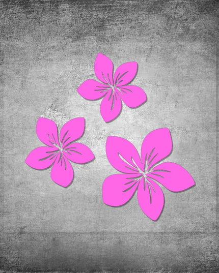 3pcs Various Colors Pretty Flower Graphics Car Stickers for Rear Window Cover Scratches on Auto Bumper Body Helmet Blossom Decal