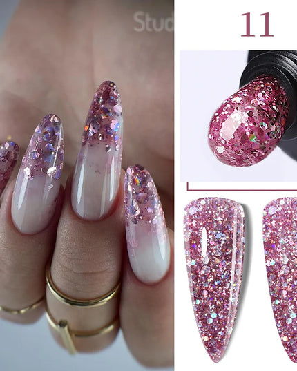 LILYCUTE 15ML Quick Extension Gel Nail Polish Nude Milk White Color Finger Prolong Acrylic Crystal Construction Hard Gel Varnish