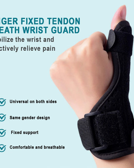 1 Person Thumb Splint Right and Left Hand, Reversible Thumb Support, Tendon Sheath Wrist Protection Thumb Sleeve