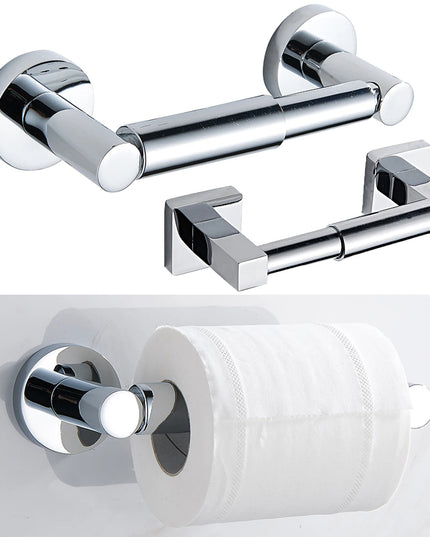 Toilet Paper Holder Stainless Steel Toilet Paper Roll Holder Shelf Wall Mounted Towel Holder Tissue Stand for Kitchen Bathroom