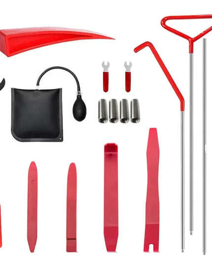 Car Wedge Pump Locksmith Thickened Door Repair Air Cushion Emergency Open Unlock Tool Kit With Long Reach Grabber