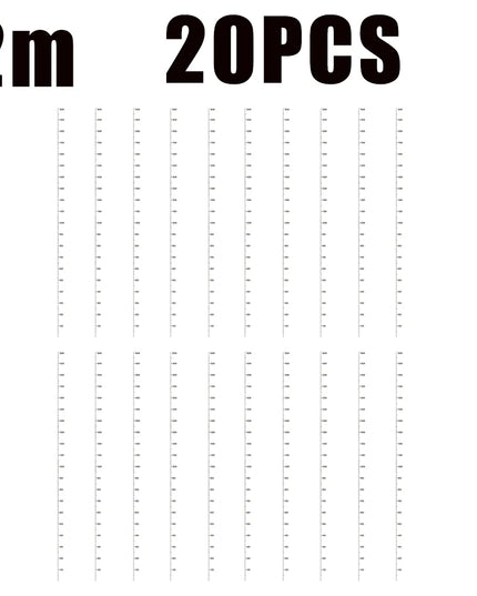 2M Children's Height Measurement Stickers Height Measuring Tape Wall Stickers Removable Waterproof Transparent Height Stickers