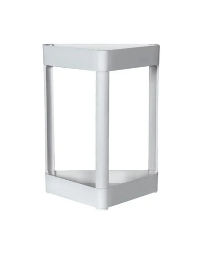 Bathroom Storage Organization Fine Double Layer Storage rack Thickened material Small Corner Shelf White minimalist style Shelf