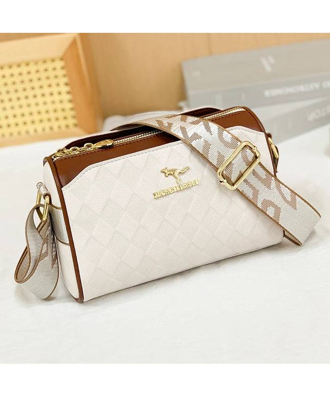 Luxury High Quality Women Messenger Bag Famous Designer Lady Shoulder Bags Fashionable Checkered Trendy Crossbody Bolsas Sac A
