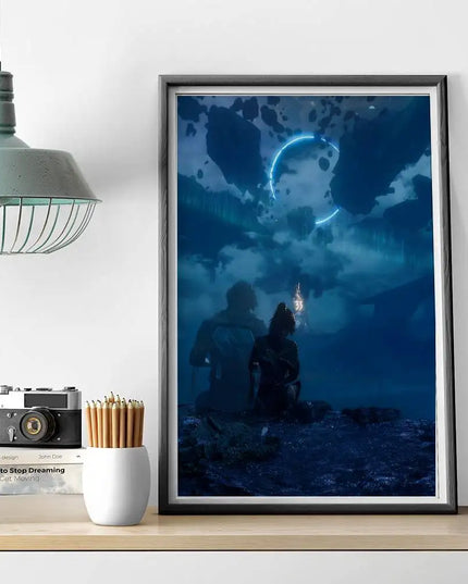 1pc Game Clair O-Obscur E-Expedition 33 Poster Self-adhesive Art Waterproof Paper Sticker Coffee House Bar Room Wall Decor