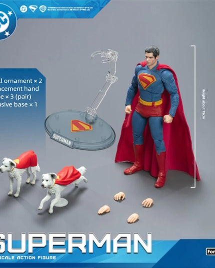 Fondjoy New Superman Lex Luthor 1/9 Action Figure DC Movie Version Gunn's New Superman Figure Ornaments for Toys and Boys Gifts