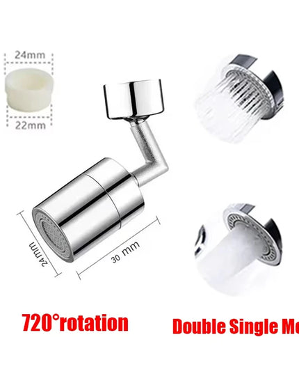 360°Universal Kitchen Faucet Anti-splash Aerator Bathroom Tap Rotatable Faucet 2 Mode Tap Nozzle Bubbler Kitchen Sink Faucet