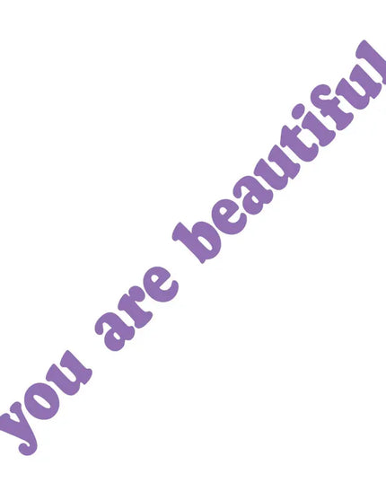 The Text Car Stickers You Are Beautiful Interior Decoration Rear View Mirror Fashion Stickers Creative Sport PVC Vinyl Decals