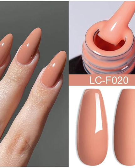LILYCUTE 15ML Quick Extension Gel Nail Polish Nude Milk White Color Finger Prolong Acrylic Crystal Construction Hard Gel Varnish