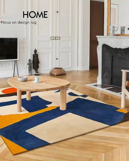 Modern Abstraction Carpets for Living Room Nordic Bedroom Decor Plush Carpet Home Art Floor Mat Large Area Thicken Non-slip Rug
