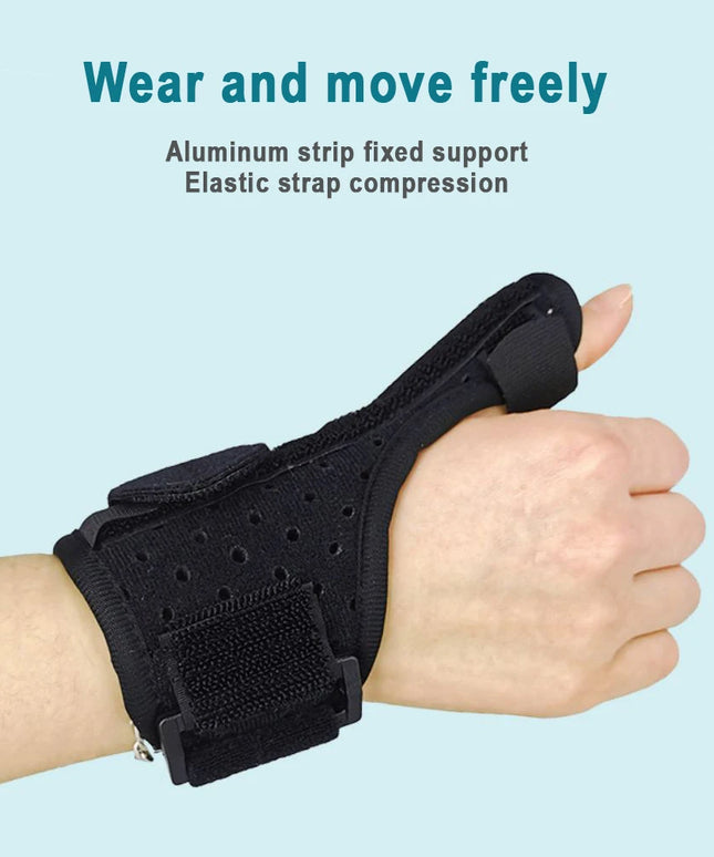 1 Person Thumb Splint Right and Left Hand, Reversible Thumb Support, Tendon Sheath Wrist Protection Thumb Sleeve
