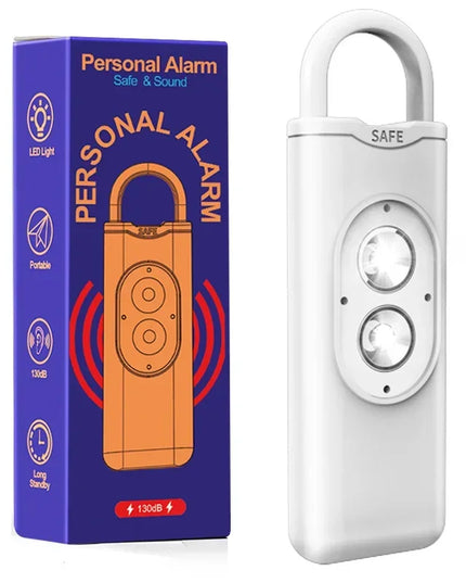 Self Defense Alarm 130DB LEDLight Anti-wolf Alert for Girl Child Women Carrying Scream Loud Panic Alarm Emergency Alarm Keychain