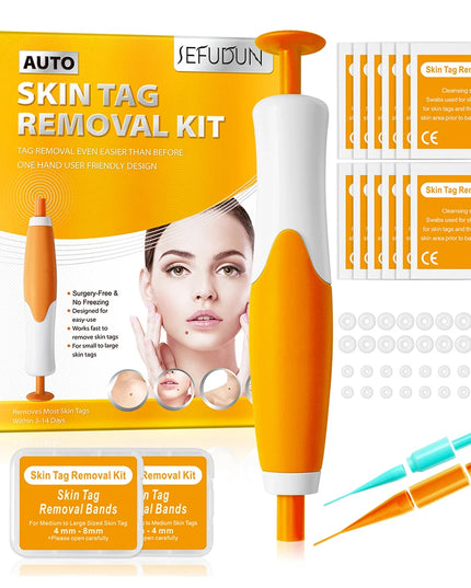 2 IN 1 Auto Micro Skin Tag Remover Device Standard And Micro Skin Tag Removal Kit Adult Mole Wart Remover Face Care Beauty Tools