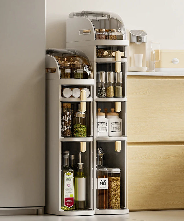 1 Piece Plastic 18Cm Narrow Size Gap Storage Cabinet Drawer Type Kitchen Gap Multi-Layer Bathroom Narrow Storage Cabinet Rack