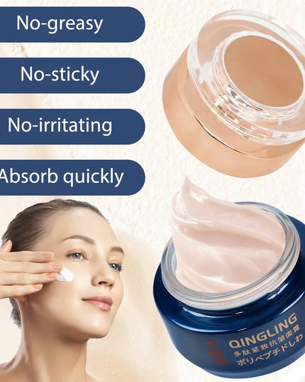 Japanese Collagen Face Cream Lifting Firming Cream Moisturizing, Illuminating,Reduces Wrinkles & Fine Lines Brighten Skin