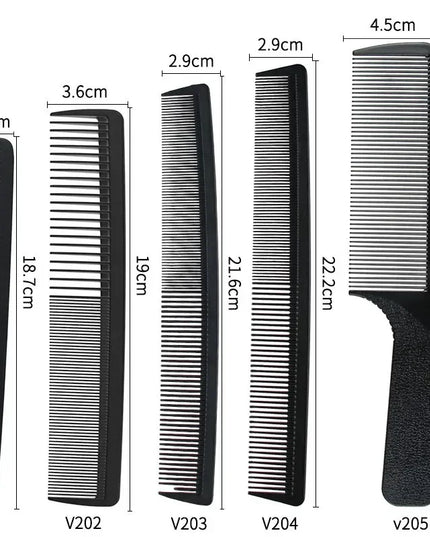 5 Pieces Barber Hairdressing Anti-static and heat-resistant hairdressing Tool comb Portable Styling for Men Wo men Accessories