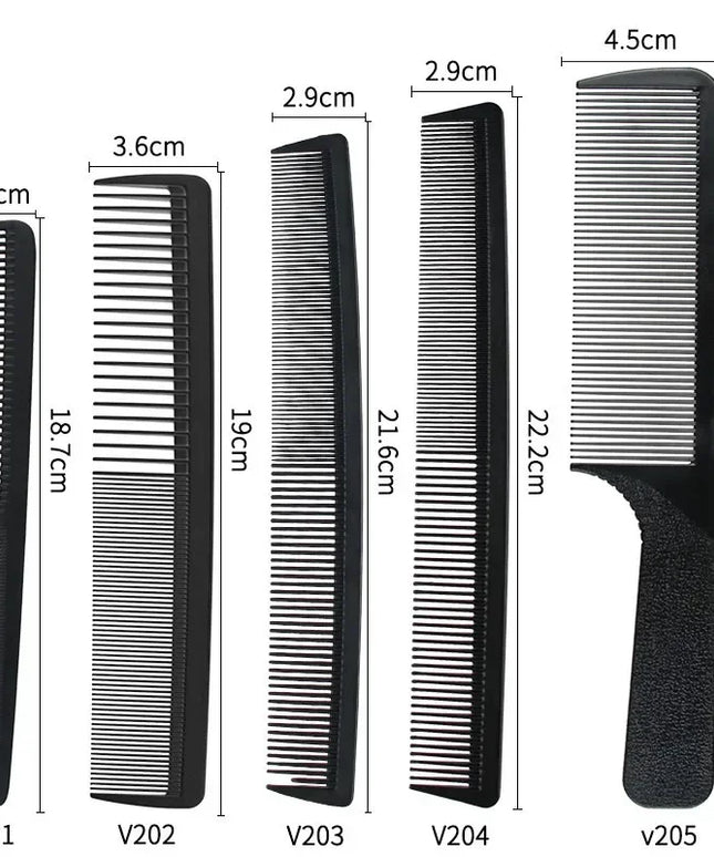5 Pieces Barber Hairdressing Anti-static and heat-resistant hairdressing Tool comb Portable Styling for Men Wo men Accessories