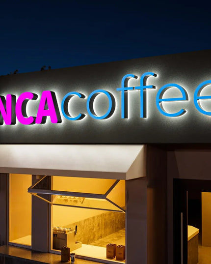 Custom Illuminated Backlit Sign Business Logo 3d Metal Letters Signage Stainless Steel Metal Sign Outdoor Signs Dropshipping