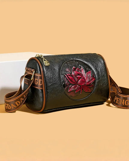 Casual Women Handbag Soft Leather Shoulder Crossbody Bags for Women 2024 New Fashion Print Ladies Messenger Tote Bag