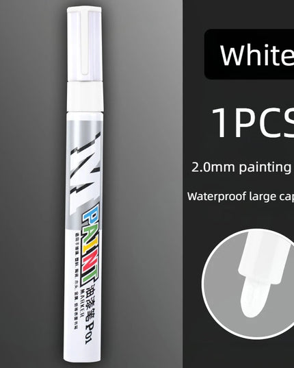 Car paint scratches repair brush pen waterproof water paint marker pen car tire tread care automotive  black white red silver