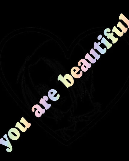 The Text Car Stickers You Are Beautiful Interior Decoration Rear View Mirror Fashion Stickers Creative Sport PVC Vinyl Decals