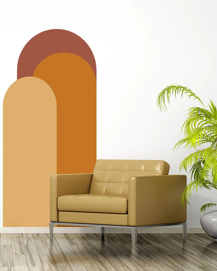 Arch Wall Stickers Living Room Sofa Bedside Background Decoration Self Adhesive Bohemian Arch Geometric Stickers Wallpaper
