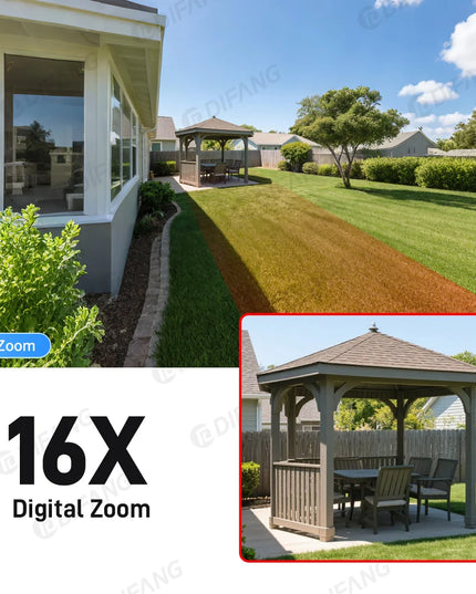 New 16X Zoom Four Screen 20MP WiFi Camera Four Lens 10K Video Surveillance Waterproof Auto Tracking Security Protection IP Cam