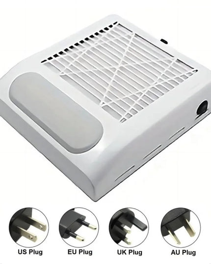 Professional Powerful Nail Duster Exhaust Fan for Nail Art Vacuum Collector Gel Nail Duster for Nail Art Salon Equipment
