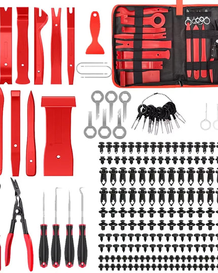 5/12/41/161/231PCS Auto Clip Pliers Fastener Remover Pry Tool Car Trim Removal Tool for Car Audio Dash Door Panel Window Molding