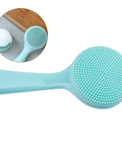 Double Sided Silicone Facial Cleanser Brush Soft Hair Face Massage Wash Brush Blackhead Remover Portable Skin Care Tool