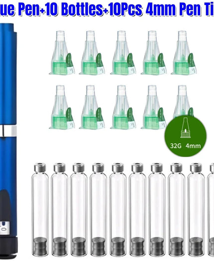 For Insulin Injection Pen 10pcs 3ml Empty Cassette Bottle Magic Pen Insulin Cartridges Health Medical Beauty Care Accessories