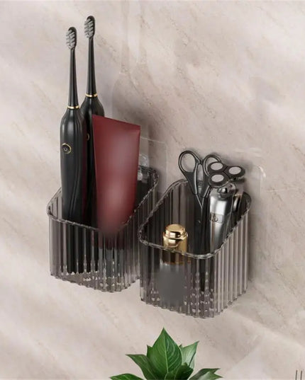 Household Storage Racks Wall-mounted No Punching No Trace Paste Multifunctional Kitchen Storage Racks Home Bathroom Accessories