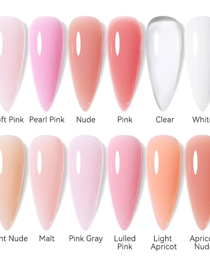 UR SUGAR 15ml Nail Extension Gel Soak Off UV LED Acrylic Crystal White Clear Nude Gel Nail Polish UV Construction Gel