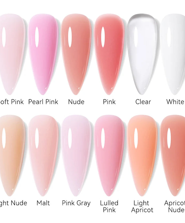 UR SUGAR 15ml Nail Extension Gel Soak Off UV LED Acrylic Crystal White Clear Nude Gel Nail Polish UV Construction Gel