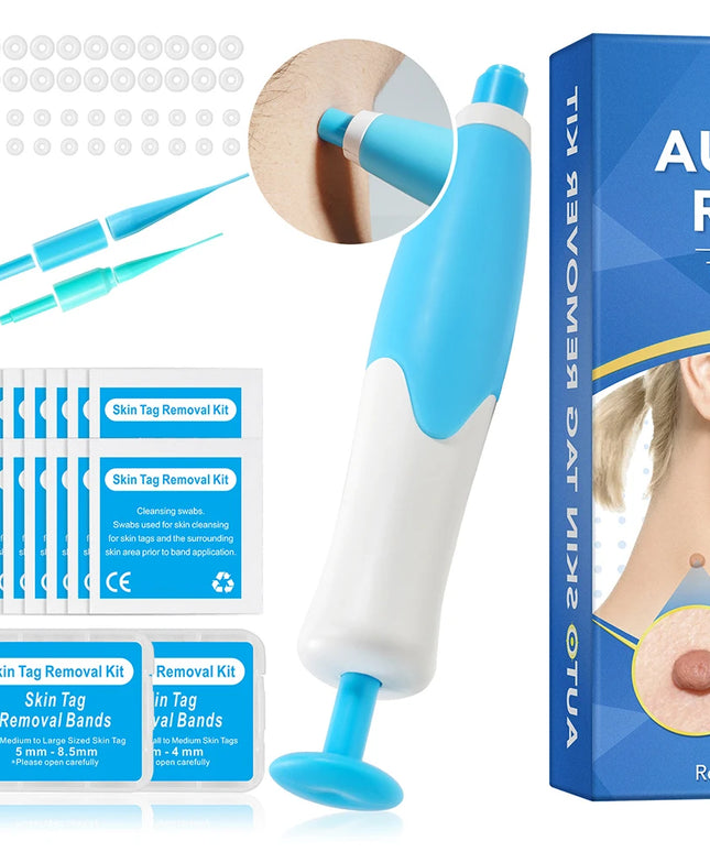 2 IN 1 Auto Micro Skin Tag Remover Device Standard And Micro Skin Tag Removal Kit Adult Mole Wart Remover Face Care Beauty Tools