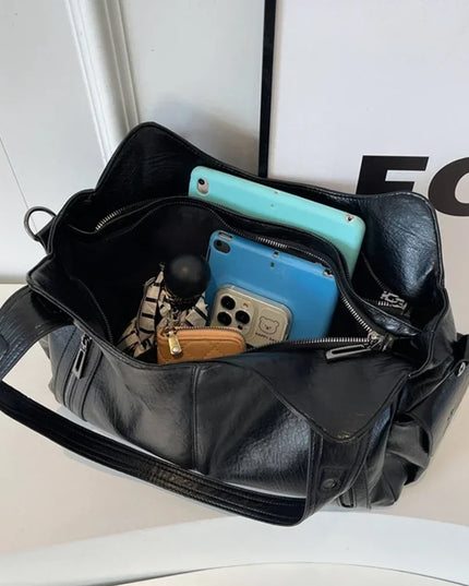 Soft Interior Compartment Shoulder Bags 2025 High Quality Contrasting Colors Bags for Women Fashion Zipper Pu Women's Handbags