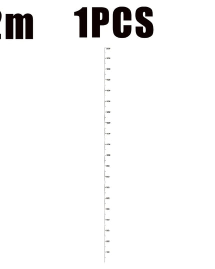 2M Children's Height Measurement Stickers Height Measuring Tape Wall Stickers Removable Waterproof Transparent Height Stickers