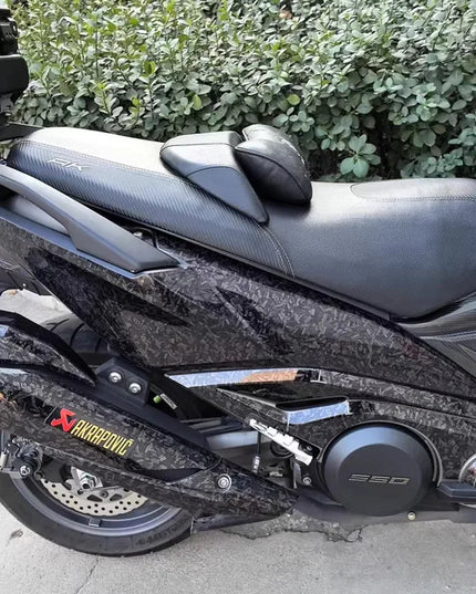 Black Forged Carbon Fiber Vinyl Wrap For Vehicle Motorcycle Cosmic Ghost Vinyl Wrapping Honeycomb Carbon Film Car Stickers