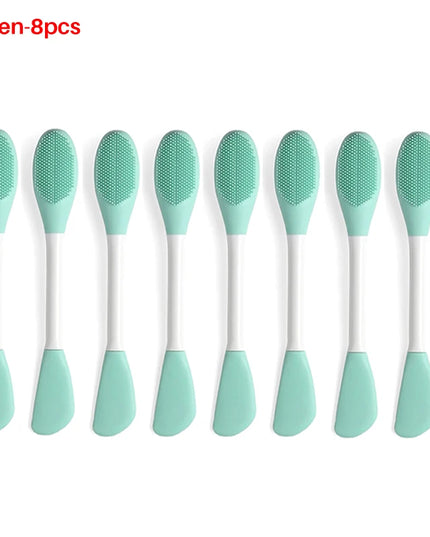 8/4/2pcs Face Brush Set Silicone Facial Mask Applicator Double-head Lotion Spatula Blackhead Face Lip Exfoliator Skin Care Tools