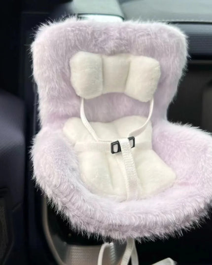 15-17cm Car Doll Seat Safety Seat Cute Doll Air Outlet Decoration High-grade Car Interior Decoration