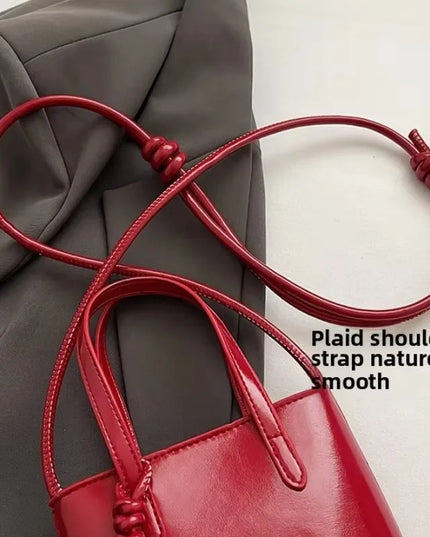 PU Leather Mini Crossbody Bag for Women 2025 New Korean Fashion Luxury Shoulder Bags Female Simple Retro Handbags and Purses