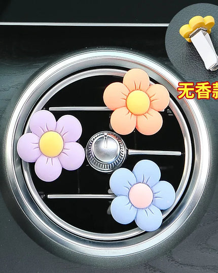 6/3/1PC Set Flower Car Outlet Vent Clip Small Daisy Air Conditioning Clip Car Interior Decoration Aromatherapy Perfume Clip Gift