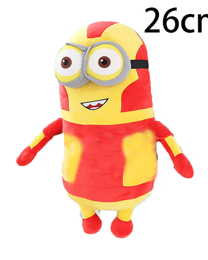 Minions Movie Periphery Yellow Plush Bob Plush Stuart Stuffed Toys In Jeans Soft Dolls Pillow Decoration Children Birthday Gift