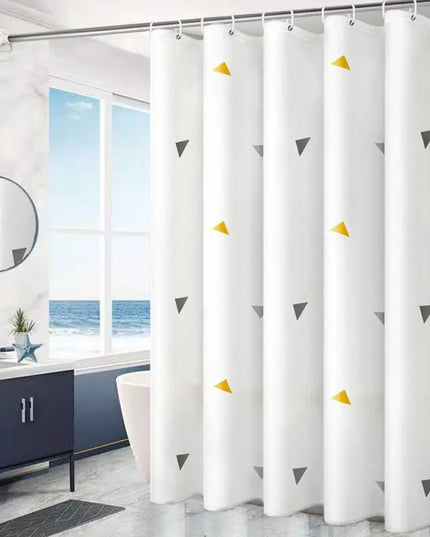 Mildew Proof Shower Curtain High Quality PEVA with 12 Hook Bathroom Curtain 180*150cm Thickened Printed Shower Curtain