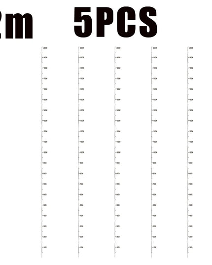 2M Children's Height Measurement Stickers Height Measuring Tape Wall Stickers Removable Waterproof Transparent Height Stickers