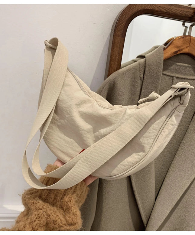 Casual Nylon Hobos Crossbody Bag for Women Designer Shoulder Bags Large Capacity Tote Lady Travel Shopper Bag Female Purses 2025