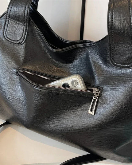 Soft Interior Compartment Shoulder Bags 2025 High Quality Contrasting Colors Bags for Women Fashion Zipper Pu Women's Handbags