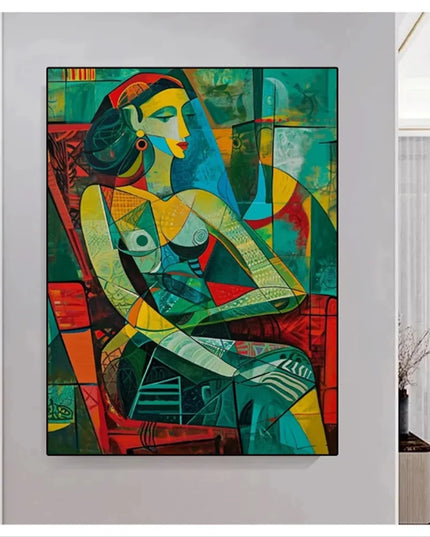 Artist Pablo Picasso Classic Art Canvas Paintings Prints Poster Cubist Style Abstract Character Wall Art Painting for Home Decor