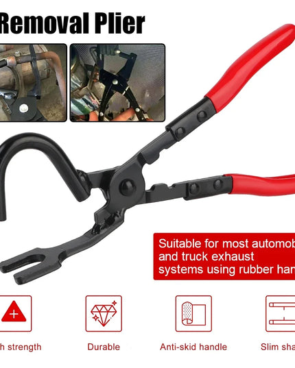 New Professional Exhaust Hanger Pliers Kit - Rubber Gasket Puller & Heat-Resistant Gripper for Car/Truck/Motorcycle Repair
